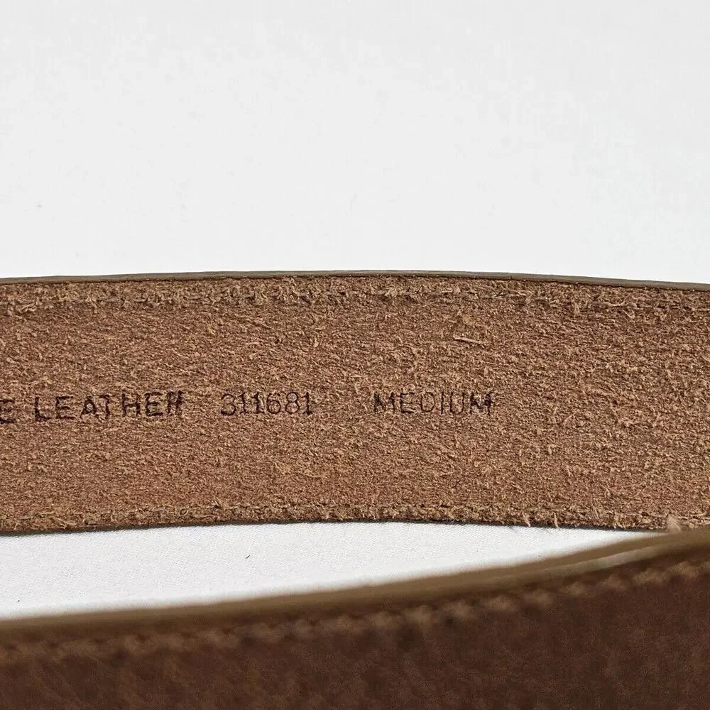 Nine West 311681 Leather Belt With Copper Buckle Women's Size Medium - Picture 3 of 7